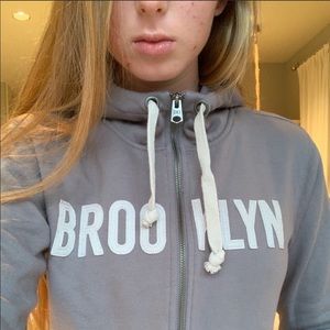 Gray Brooklyn Hoodie!